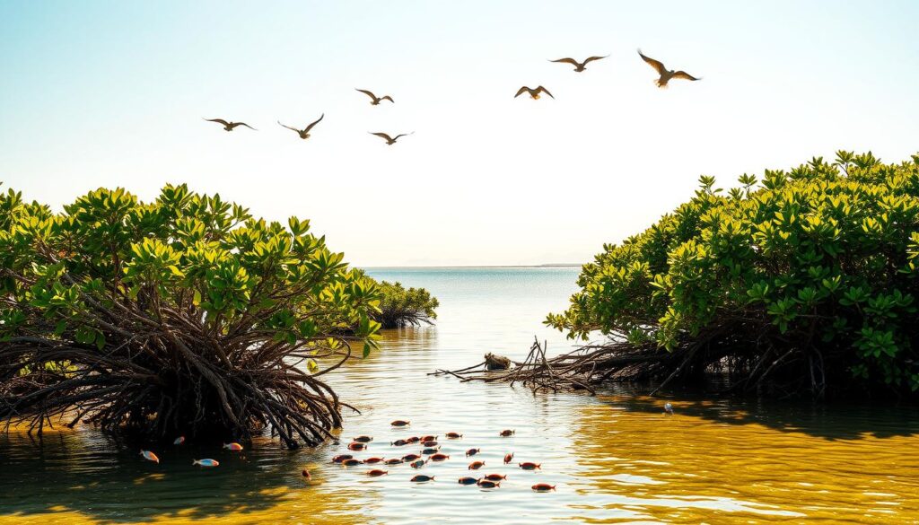 mitigasi perubahan iklim dengan hutan mangrove